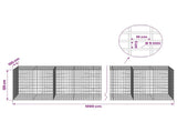 Gabion with 5 mm Wire and 5x10 cm Mesh 1000x100x100 cm 3464846