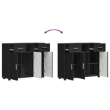 Wooden Cabinet Black 88.5 x 30.5 x 73 cm Engineered Wood 880282