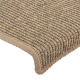 Stair Mats 15 pcs 65x21x4 cm Dark Beige Rectangular Edge 326908