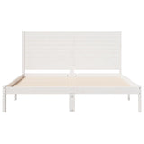 Extra Long Bed Frame without Mattress White 160x210 cm Solid Wood 3309302