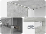 Bathroom Mirror Cabinet Concrete Grey 73.5 x 15.5 x 70 cm 889258