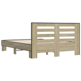 Bed Frame without Mattress Sonoma Oak 140x200 cm 3280103