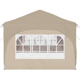 Pop-up Party Tent 575 x 288 x 245 cm Cream Oxford Fabric 42019900