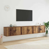 Wall-mounted TV Cabinet Set 3 pcs Old Wood 80 x 34.5 x 40 cm 3415565