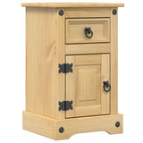 Bedside Cabinet Corona 35x32.5x58 cm Solid Wood Pine 4005652