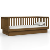 Day Bed without Mattress Honey Brown 100x200 cm Solid Wood Pine 821572