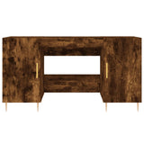 Desk Smoked Oak 140x50x75 cm Engineered Wood 829537