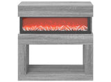 Electric Fireplace Grey Sonoma 64 x 30 x 87 cm Engineered wood 8021108
