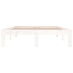 Bed Frame without Mattress White 120x190cm Small Double 810336