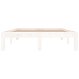 Bed Frame without Mattress White 120x190cm Small Double 810336