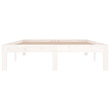 Bed Frame without Mattress White 120x190cm Small Double 810336