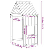 Kids' Bed Roof 55x99x139.5 cm Solid Wood Pine 846891
