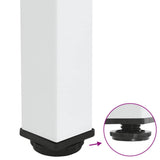 Coffee Table Legs 4 pcs White 42-44 cm Steel 4012453