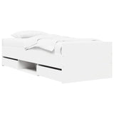 Bed Frame with Storage White 80 x 200 cm Engineered Wood 3429509