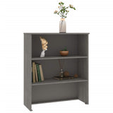 Top for Highboard HAMAR Light Grey 85x35x100cm Solid Wood Pine 340511