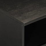 TV Cabinet Black 70x33x46 cm Solid Wood Mango 356820