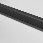 Interior Door Slim Black 83x201.5 cm Tempered Glass and Aluminium 155119