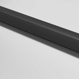 Interior Door Slim Black 83x201.5 cm Tempered Glass and Aluminium 155119