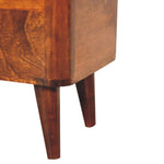 Chestnut Lid-up Storage Stool IN3403