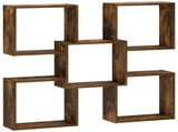 Wall Shelf Smoked Oak 99.5 x 17 x 91 cm Engineered Wood 8014972