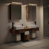 Bathroom Cabinet Set 5 pcs Old Wood Engineered Wood 3406317