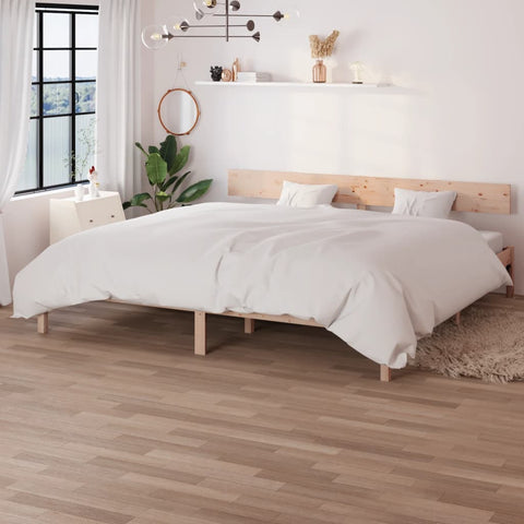 Bed Frame without Mattress Solid Wood Super King 810162