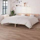 Bed Frame without Mattress Solid Wood Super King 810162