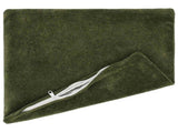 Cushion Cover 12 pcs HEERLEN Green 45 x 45 cm Microfiber Fleece 910482