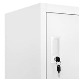 Locker Cabinet with 9 Compartments Steel 90x45x180 cm Grey 20157