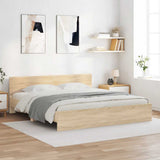 Bed Frame Sonoma Oak Engineered wood Super King Durable 3207464