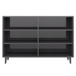 Sideboard High Gloss Grey 103.5x35x70 cm Engineered Wood 806048