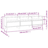 TV Cabinet Sonoma Oak 150x30x44.5 cm Engineered Wood 831912