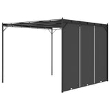 Garden Gazebo with Side Curtain 3x3x2.25 m Anthracite 47995