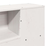 Bookcase Bed without Mattress White 200x200 cm Solid Wood Pine 3322820