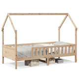 Kids' House Bed Frame without Mattress 80x200 cm Pine 850704