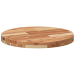 ZNTS Table Top Round Ø50x4 cm Solid Wood Acacia 4008701