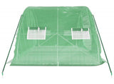 Greenhouse with Steel Frame Green 10 m 5x2x2.3 m 364085