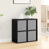 Sideboard with Drawer Black Oak 59.5 x 27 x 57 cm 8000533