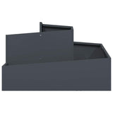 Garden Planter Anthracite 80 x 80 x 50 cm Cold-rolled Steel 873580