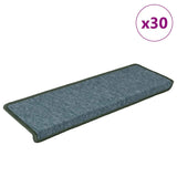 ZNTS Stair Mats 30 pcs 65x21x4 cm Green 3365773