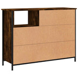 Sideboard Smoked Oak 100x33x75 cm Engineered Wood 835551