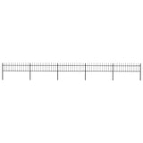 Garden Fence Steel Sturdy Rectangular Modern 277597
