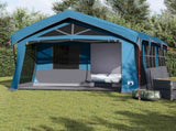 Family Tent Blue and Grey 620 x 322 x 240 cm Polyester 4100698