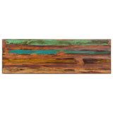 Bench 110 cm Solid Reclaimed Wood and Steel 286458
