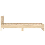 Bed Frame without Mattress with Headboard Sonoma Oak 100x200 cm 838619