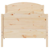 Bed Frame without Mattress 100x200 cm Solid Wood Pine 842562