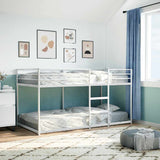 Bunk Bed without Mattress White 80x200 cm Steel 4019882