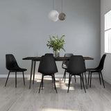 Dining Chairs 6 pcs Black PP 3082342