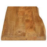 Table Top 80x40x3.8 cm Live Edge Solid Wood Mango 370778