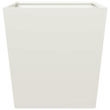 Garden Planters White 2 pcs 50x50x50 cm Steel 851069